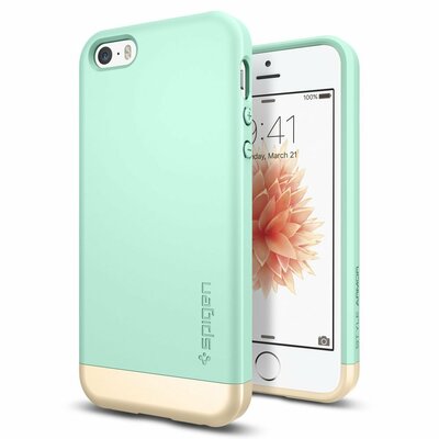 Spigen Style Armor iPhone SE/5S hoesje Mint