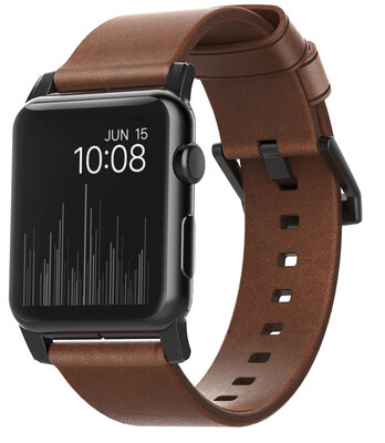 Nomad leren Apple Watch 49 /  45 / 44 mm bandje Bruin