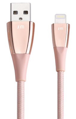 Just Mobile ZinCable Braided Lightning kabel Rose