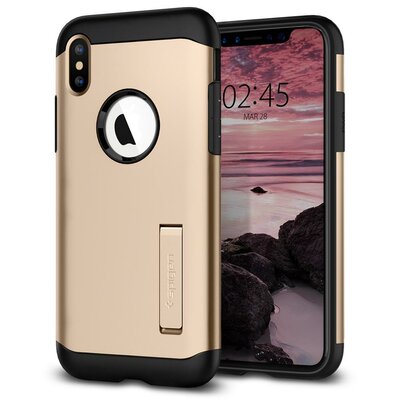 Spigen Slim Armor iPhone XS Max hoesje Goud