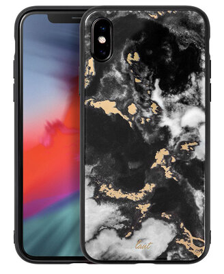 LAUT Mineral Glass iPhone Xs Max hoesje Zwart