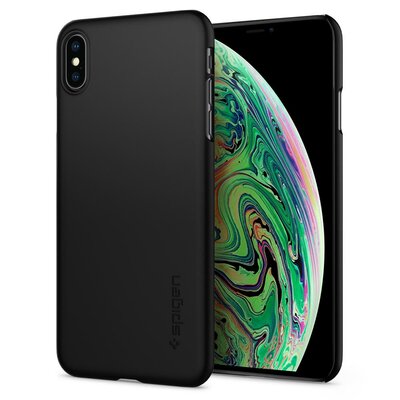 Spigen Thin Fit iPhone XS Max hoesje Zwart