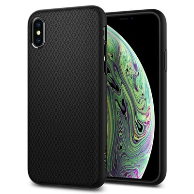 Spigen Liquid Armor iPhone XS hoesje Zwart