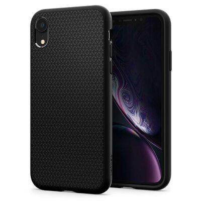 Spigen Liquid Air iPhone Xr hoesje Zwart