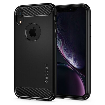 Spigen Rugged Armor iPhone Xr hoesje Zwart