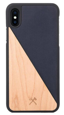 Woodcessories EcoSplit Wood iPhone XS Max hoes Blauw