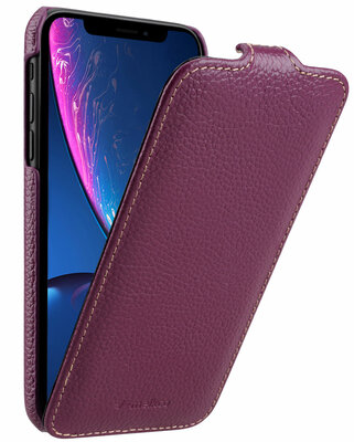 Melkco Leather Jacka iPhone XR hoesje Paars