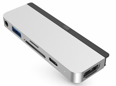 HyperDrive USB-C Mobile iPad Pro 6 in 1 hub met HDMI Grijs