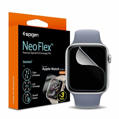 Spigen Neo Flex Apple Watch 44 mm screenprotector 3 pack