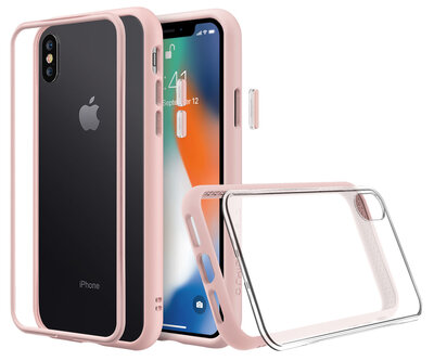 RhinoShield Mod NX iPhone XS Max hoes Roze