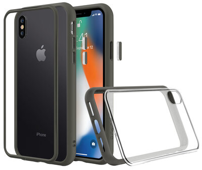 RhinoShield Mod NX iPhone XS Max hoes Grijs