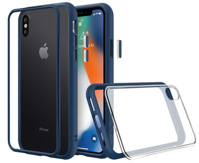 RhinoShield Mod NX iPhone XS Max hoes Blauw