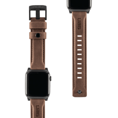 UAG Leather Apple Watch 44 mm strap bandje Bruin