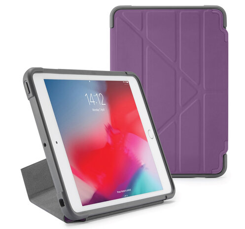 Pas op droog Compatibel met Pipetto Rugged Origami iPad Air 2019 hoesje Paars - Appelhoes