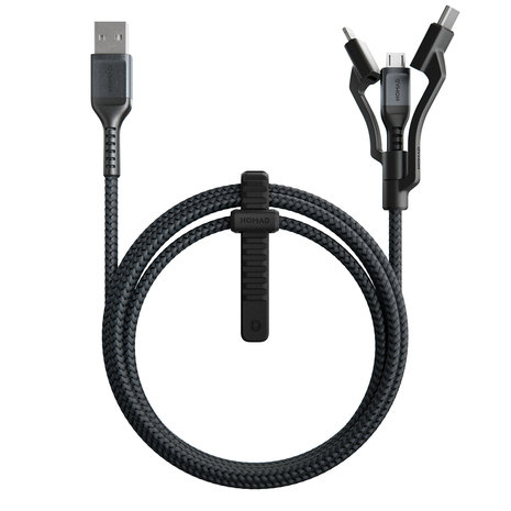omdraaien Gymnast paspoort Nomad USB Kevlar universele 1,5 meter kabel Zwart - Appelhoes