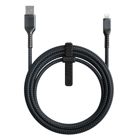 Zelfrespect Schat Conclusie Nomad USB Kevlar Lightning 3 meter kabel Zwart - Appelhoes