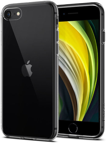 Dubbelzinnigheid Super goed Dan Spigen Crystal Flex iPhone SE 2022 / 2020 hoesje Transparant - Appelhoes