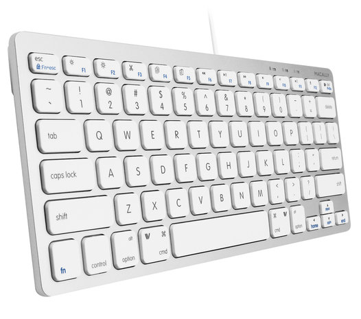 Geroosterd Redenaar wol Macally SLIMKEY Slim bedraad USB-C toetsenbord Wit - Appelhoes