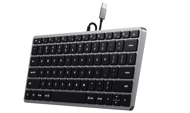 Schurend wanhoop heerser Satechi Slim X1 bedraad USB-C backlit toetsenbord Grijs - Appelhoes