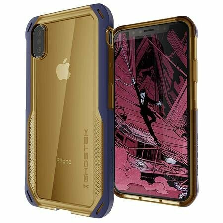 belegd broodje thee sigaret Ghostek Cloak 4 iPhone XS Max hoesje Goud - Appelhoes