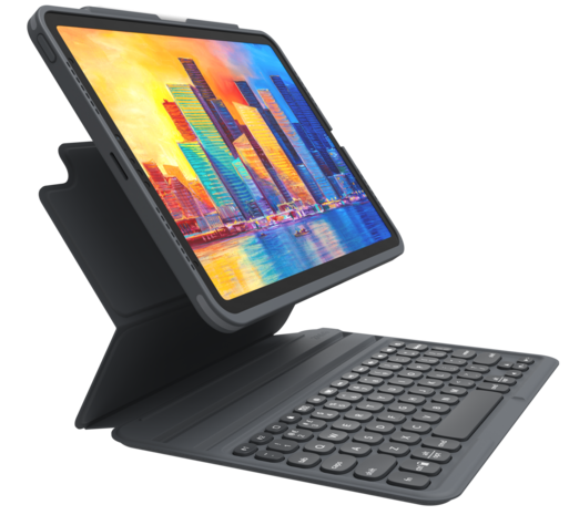 Vijftig Onvervangbaar Afstudeeralbum ZAGG Pro Keys iPad 2022 10.9 inch toetsenbord hoesje Zwart - Appelhoes