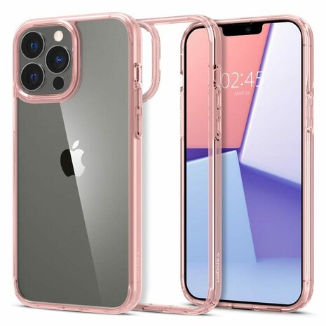 Draaien Oranje Verleden Spigen Ultra Hybrid iPhone 13 Pro Max hoesje Rose - Appelhoes