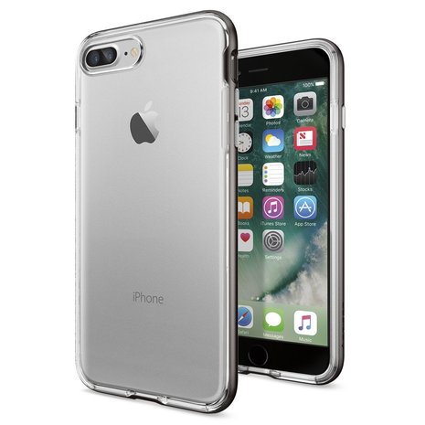 Ik zie je morgen dictator Riskant Spigen Neo Hybrid Crystal iPhone 7 Plus hoes Gun Metal - Appelhoes