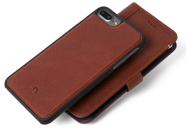 Leather 2 in 1 Wallet iPhone 8/7 hoes Bruin - Appelhoes