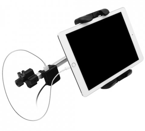 MacAlly HRMOUNT iPad autohouder en oplader Zwart Appelhoes