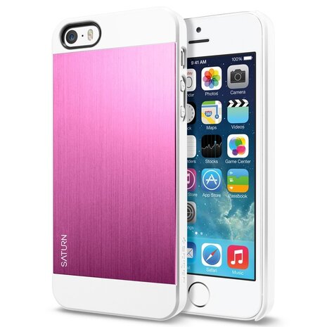 conjunctie vertalen fysiek Spigen Saturn iPhone 5S/SE case Metal Pink - Appelhoes