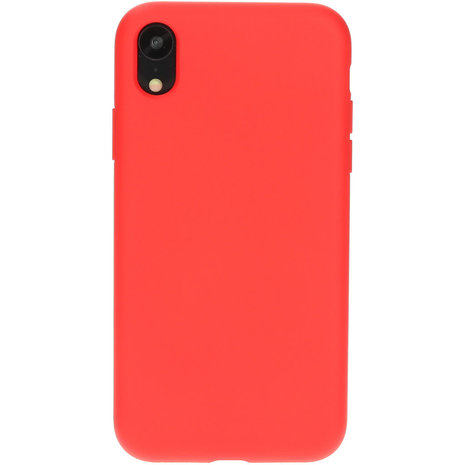 Silicone iPhone XR hoesje Rood - Appelhoes