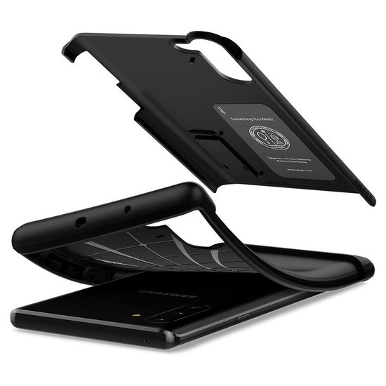 Spigen Slim Armor Galaxy Note 10 hoesje Zwart
