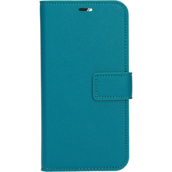Mobiparts Saffiano Wallet iPhone 11 Pro hoesje Turquoise