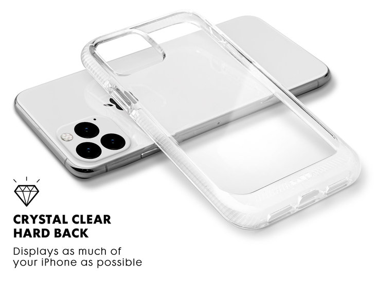 LAUT Fluro Crystal iPhone 11 Pro Max hoes Zwart