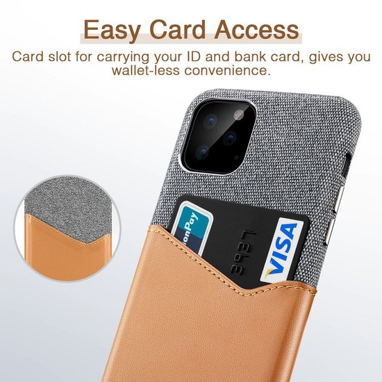 ESR Metro Wallet iPhone 11 Pro Max hoes Bruin