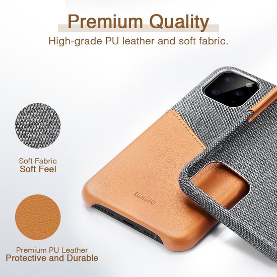 ESR Metro Wallet iPhone 11 Pro Max hoes Bruin