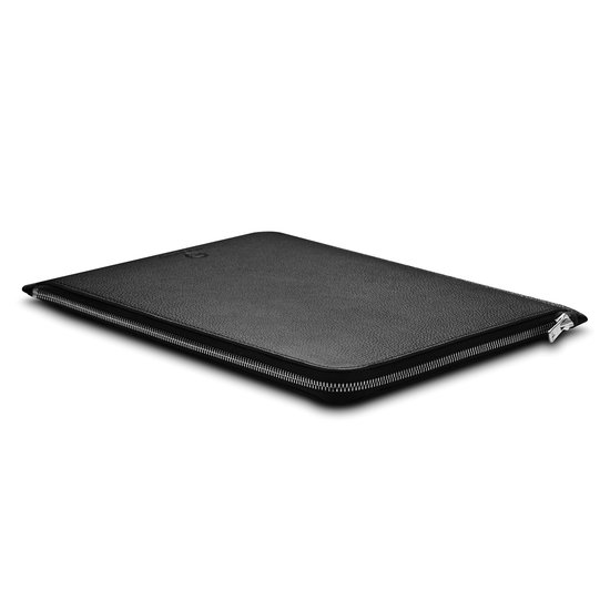 Woolnut Leather Folio MacBook 13 inch hoesje Zwart