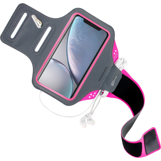 Mobiparts Comfort iPhone XR&nbsp;sportband Roze