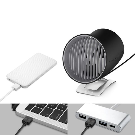 Spigen Tquens H911 USB mini&nbsp;ventilator Zwart