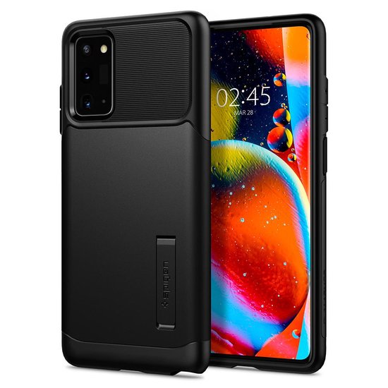 Spigen Slim Armor Galaxy Note 20 hoesje Zwart