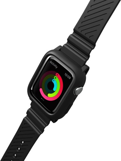 LAUT AW IMPKT Apple Watch 44 mm bandje Zwart