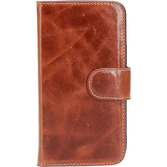 Mobiparts Excellent Wallet iPhone 12 mini hoesje Cognac