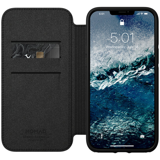 Nomad Leather Rugged Folio iPhone 12 Pro Max hoesje Bruin