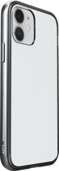 LAUT Exoframe bumper iPhone 12 mini hoesje Zilver