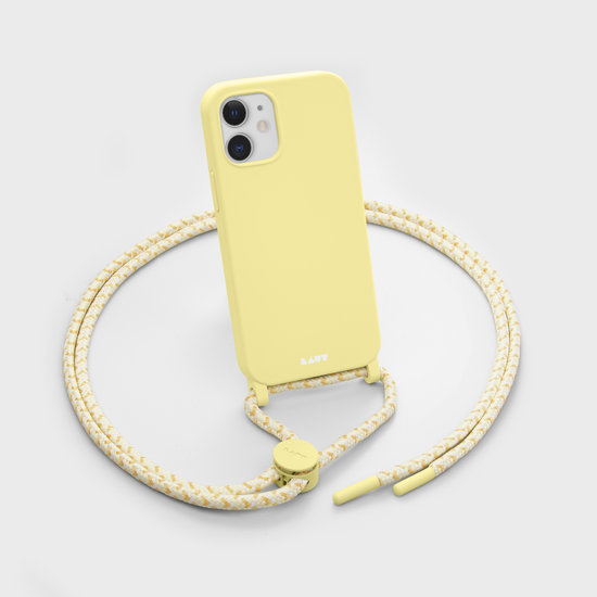 LAUT Pastels Necklace iPhone 12 mini hoesje Geel