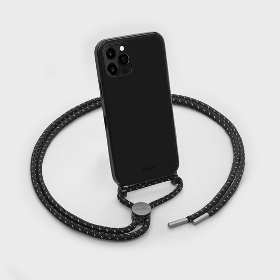 LAUT Crystal X Necklace iPhone 12 Pro Max hoesje Zwart