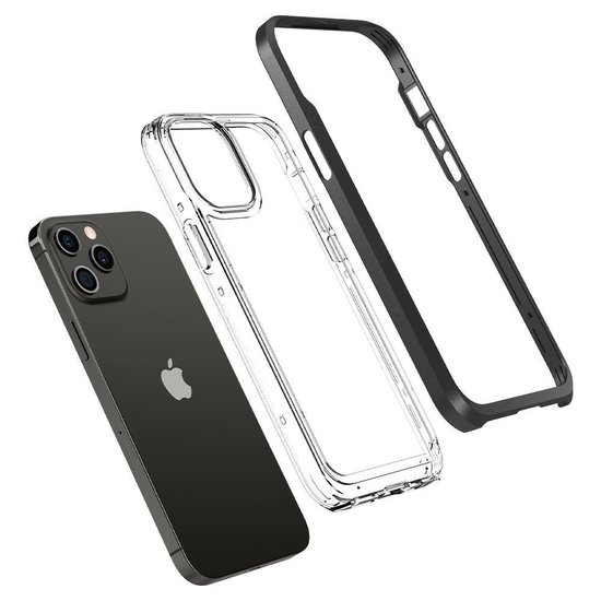 Spigen Neo Hybrid Crystal iPhone 12 Pro Max hoesje Zwart