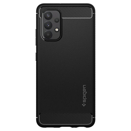 Spigen Rugged Armor Galaxy A72 hoesje Zwart