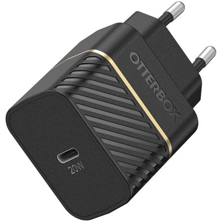 Otterbox USB-C 20 watt oplader + USB-C kabel Zwart