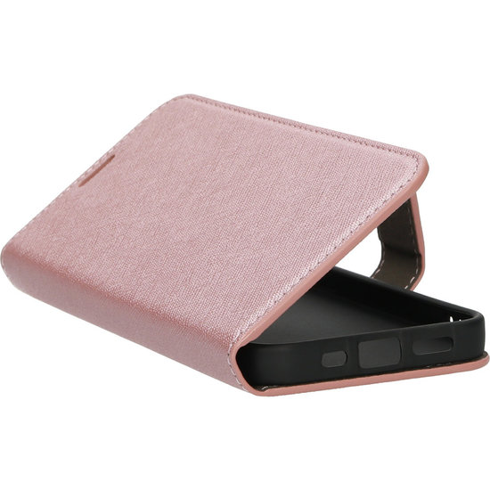 Mobiparts Saffiano Wallet iPhone 13 Pro hoesje Roze
